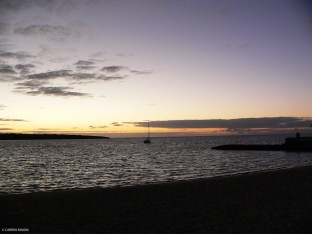 Sunrise in south Mauritius