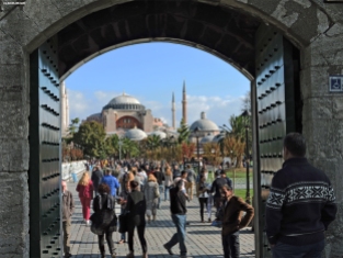 Hagia Sophia vista dalla Moschea Blu, Istanbul, Cabiria Magni