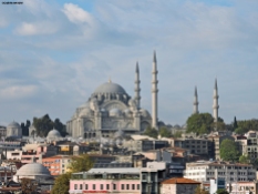 La moschea di Solimano dal ponte di Galata, Istanbul, Cabiria Magni