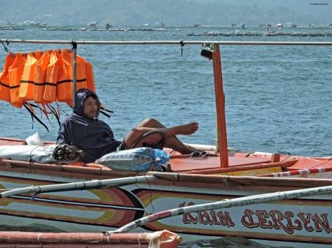 Talisay, il capitano della barca. Filippine