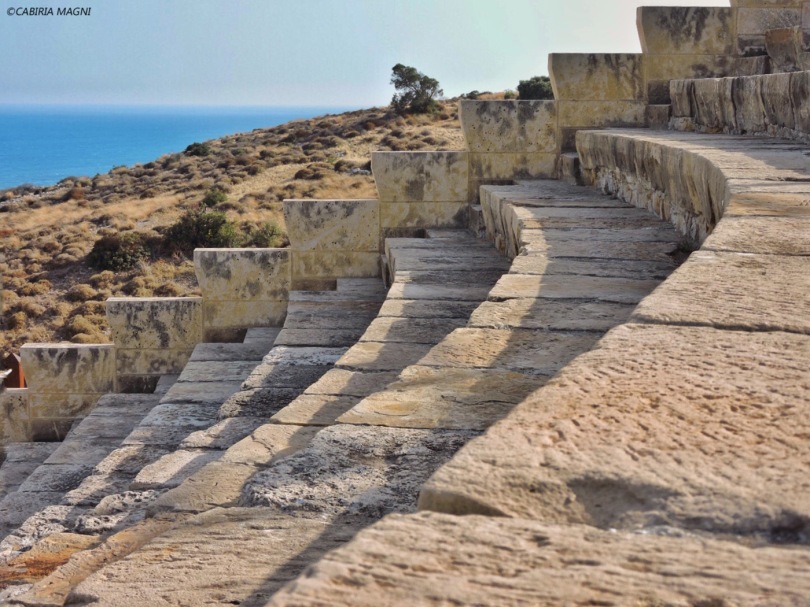 Teatro di Kourion, scalinata. Cabiria Magni, Cipro